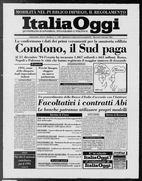 Italia oggi : quotidiano di economia finanza e politica